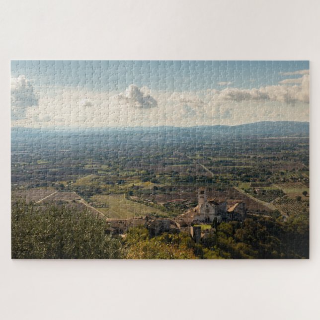 Assisi schlicht und Basilica de Saint Francis, Ita Puzzle (Horizontal)