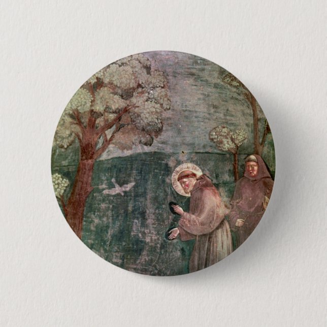 Assisi, St Francis und die Vögel Button (Vorderseite)