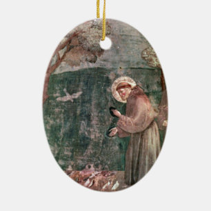 Assisi, St Francis und die Vögel Keramikornament