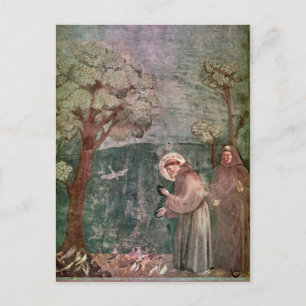 Assisi, St. Francis und Vögel Postkarte