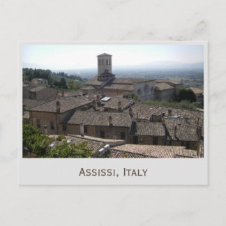 Assissi, Italien-Foto-Postkarte Postkarte
