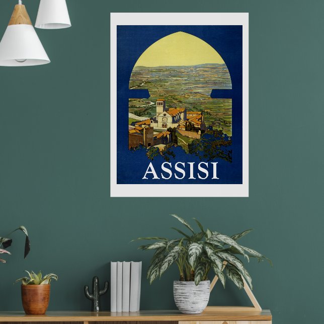 Assissi Vintage Reise Poster (Wohnzimmer 1)