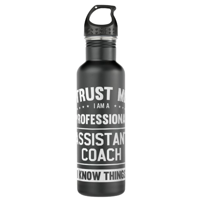 Assistant Coach Geschenk Idee Berufliche Trainer Edelstahlflasche (Vorderseite)