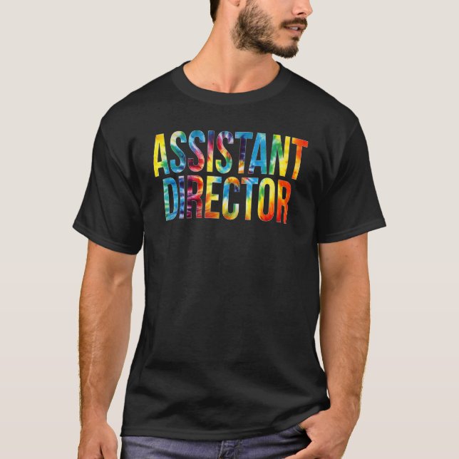 Assistant Director Gefärbte Krawatte Appreciating  T-Shirt (Vorderseite)