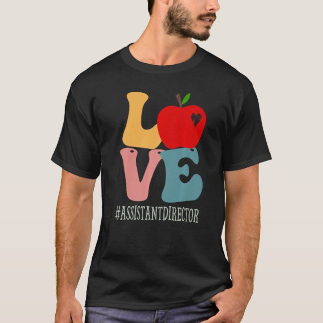 Assistant Director Liebe Apple Groovy Niedlich T-Shirt (Vorderseite)