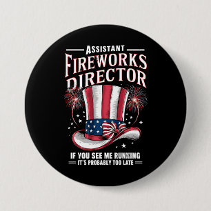 Assistant Fireworks Director USA 4. Juli Button