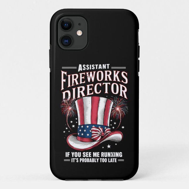 Assistant Fireworks Director USA 4. Juli Case-Mate iPhone Hülle (Rückseite)