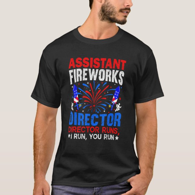 Assistant Fireworks Director Usa Independence Day  T-Shirt (Vorderseite)
