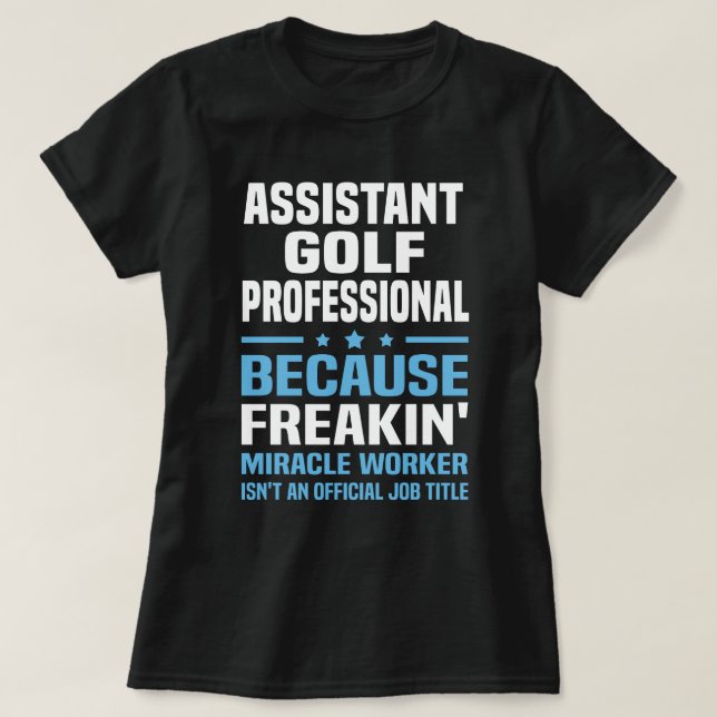Assistant Golf Beruflich T-Shirt (Design vorne)