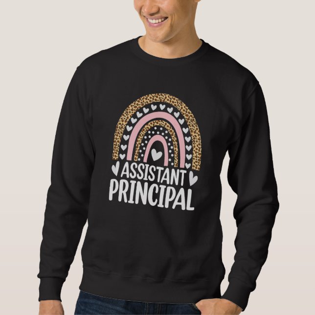 Assistant Principal Appreciation Leopard Print Rai Sweatshirt (Vorderseite)