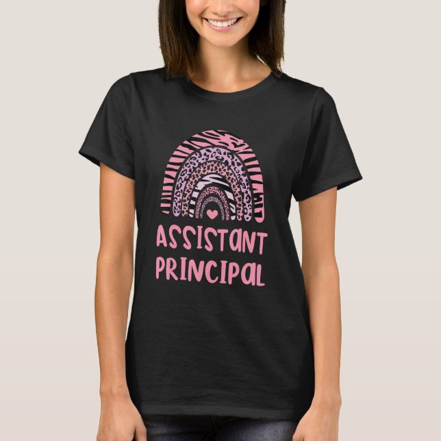Assistant Principal Apprecision Leopard Print Rai T-Shirt (Vorderseite)