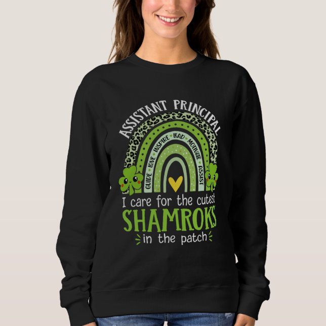 Assistant Principal Cutest Shamrocks St Patricks D Sweatshirt (Vorderseite)