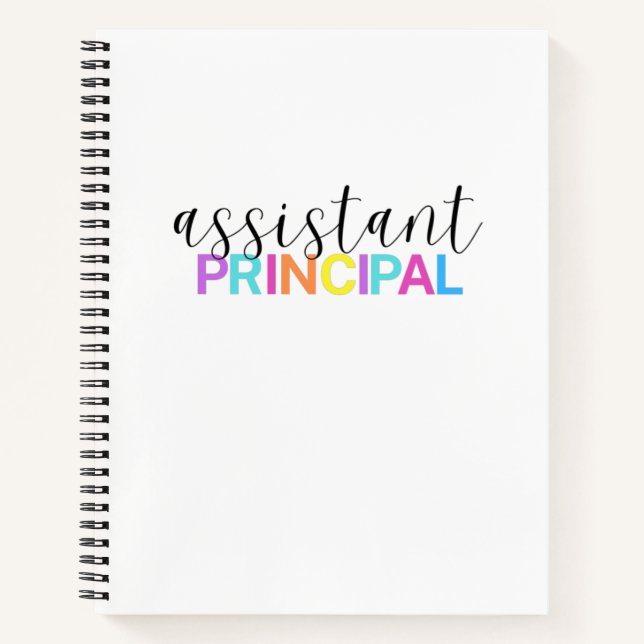 Assistant Principal Spiral Notebook Notizbuch (Vorderseite)