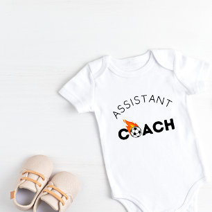Assistant Soccer Coach Baby Short Sleeve Bodysuit Strampler