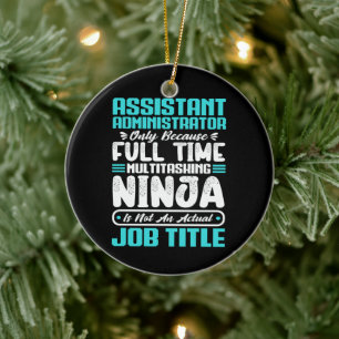 Assistent Administrator Multitasker Jobtitel Fähig Keramik Ornament
