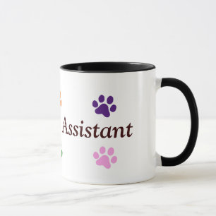 Assistent-Bunte Tatzen-Veterinärdrucke Tasse