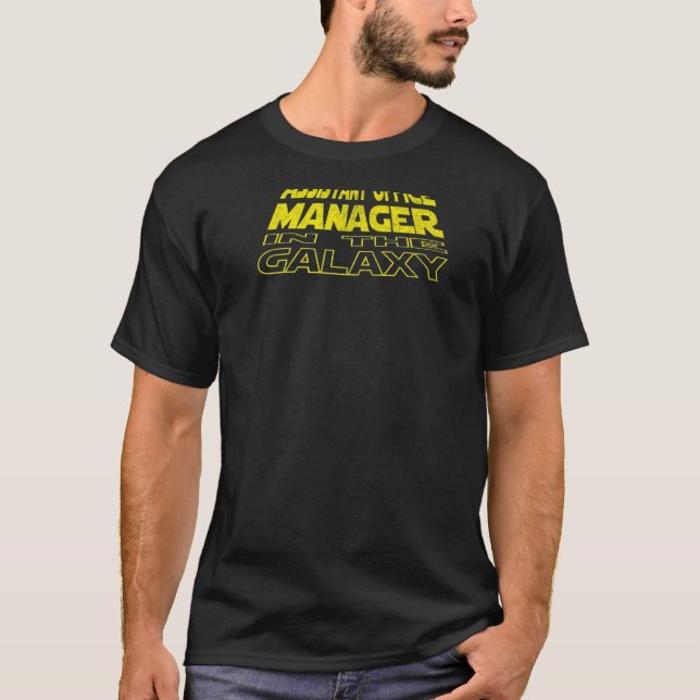Assistent der Büroleitung  Space Rückseite T-Shirt (Vorderseite)