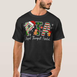 Assistent der Physiotherapie Retro-Weihnachtsmannm T-Shirt