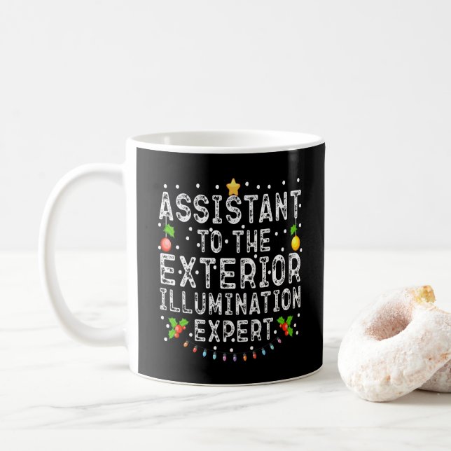Assistent des Sachverständigen für Außenbeleuchtun Kaffeetasse (Mit Donut)