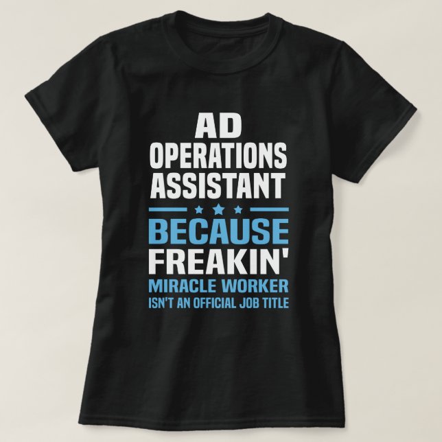 Assistent für Ad-Operations T-Shirt (Design vorne)