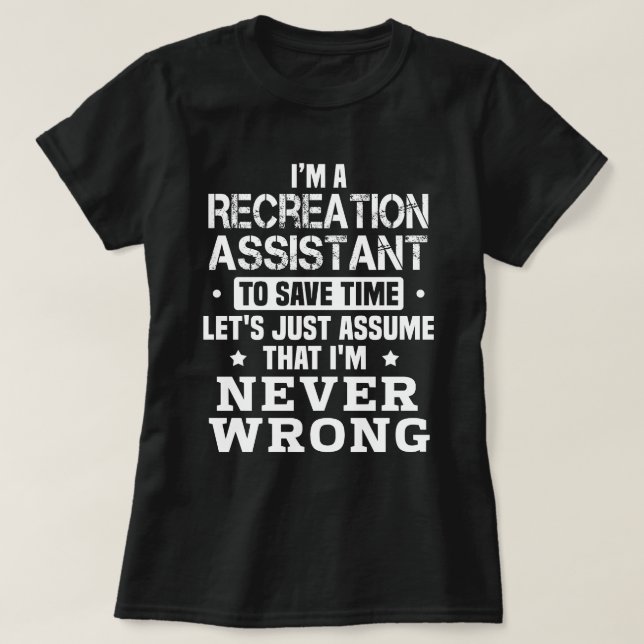 Assistent für die Rekrutierung T-Shirt (Design vorne)