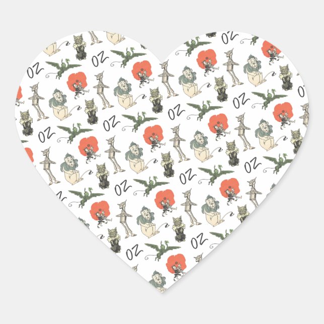 Assistent für Oz-Zeichen Herz-Aufkleber (Vorderseite)