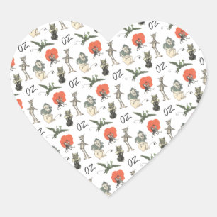 Assistent für Oz-Zeichen Herz-Aufkleber