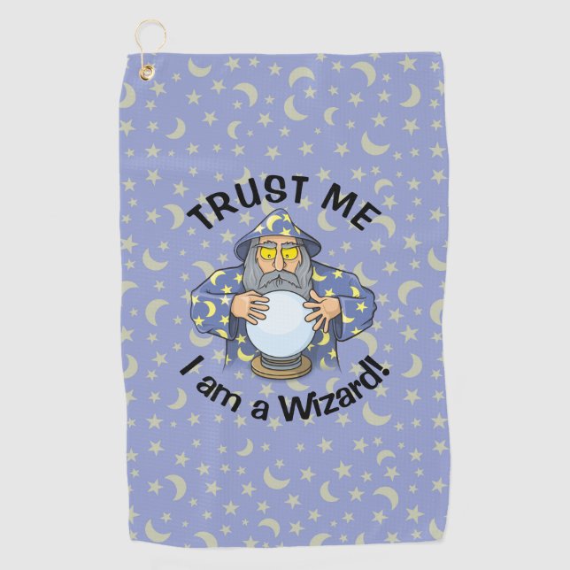 Assistent mit Ball Golfhandtuch (Vorderseite)