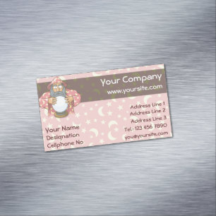 Assistent mit Ball Magnetische Visitenkarte