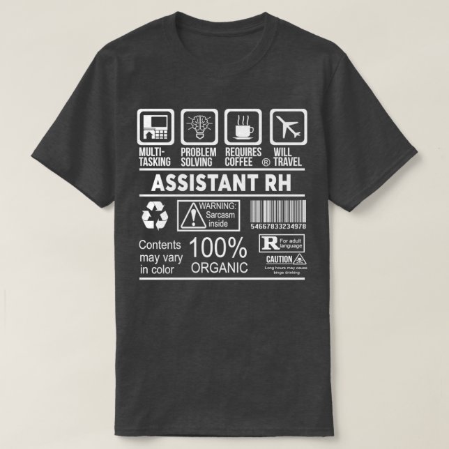 ASSISTENT RH NICE DESIGN 2017 1 T-Shirt (Design vorne)