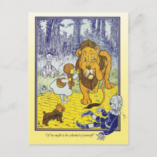 Assistent von Oz: Dorothy trifft die feige Löwe Postkarte