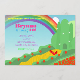 Assistent von OZ Emerald City Slippers Geburtstags Einladung