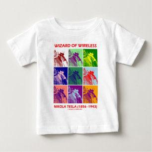 Assistent von Wireless (Nikola Tesla, neun Bilder) Baby T-shirt