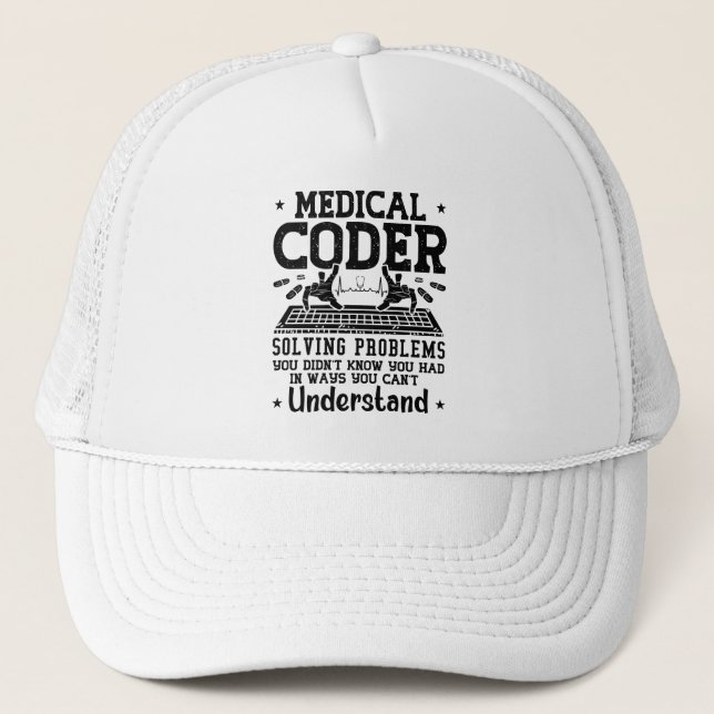 Assistent zum Codieren medizinischer Coder zur Pro Truckerkappe (Vorderseite)