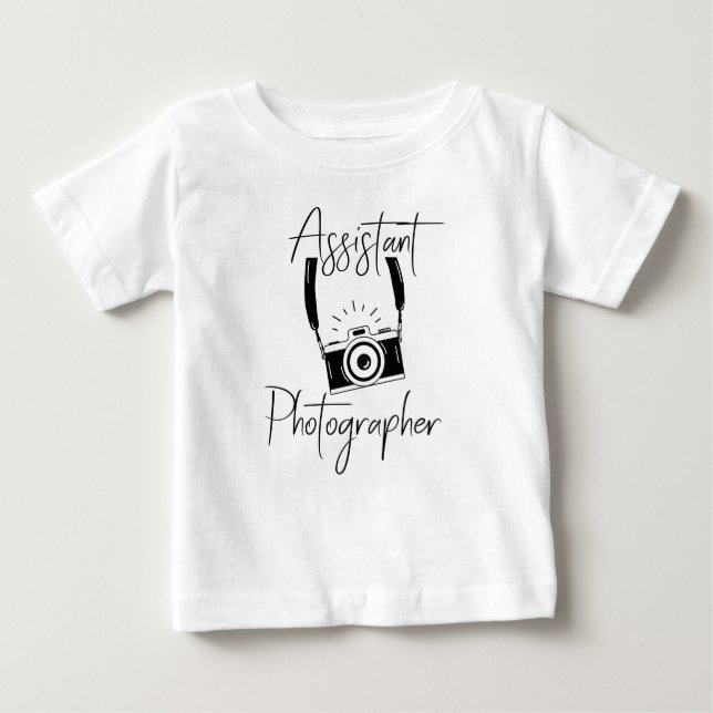 Assistentin Fotograf Mommy's Little Helper Baby T-shirt (Vorderseite)