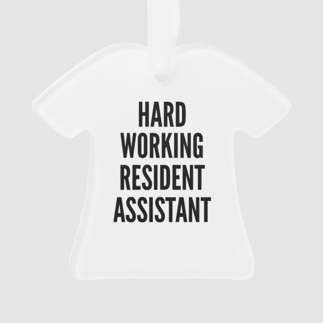 Assistentin für harte Arbeit Ornament (Vorderseite)