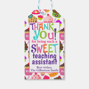 Assistentin für Unterricht Dankeschön Sweet Geschenkanhänger