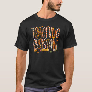 Assistentin Leopard Pilgrim Hat Fall Dank T-Shirt