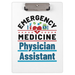 Assistenzarzt für Notfallmedizin Klemmbrett