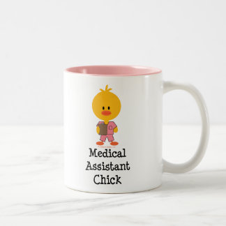 Assistenzarzt-Küken-Tasse Zweifarbige Tasse
