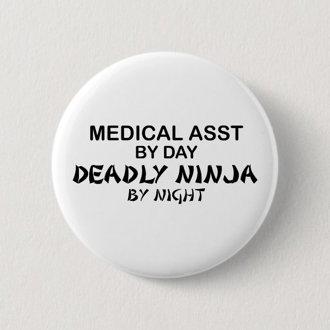 Assistenzarzt tödliches Ninja Button (Vorderseite)