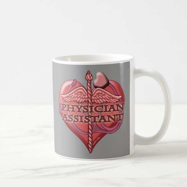 Assistenzärztin Caduceus Tasse Herz (Rechts)