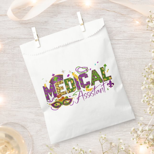 Assistenzärztin - Mardi Gras Geschenktütchen (Ausgeschnitten)
