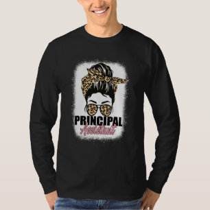 Assistenzärztin Messy Bun gebleicht Schularbeit T-Shirt