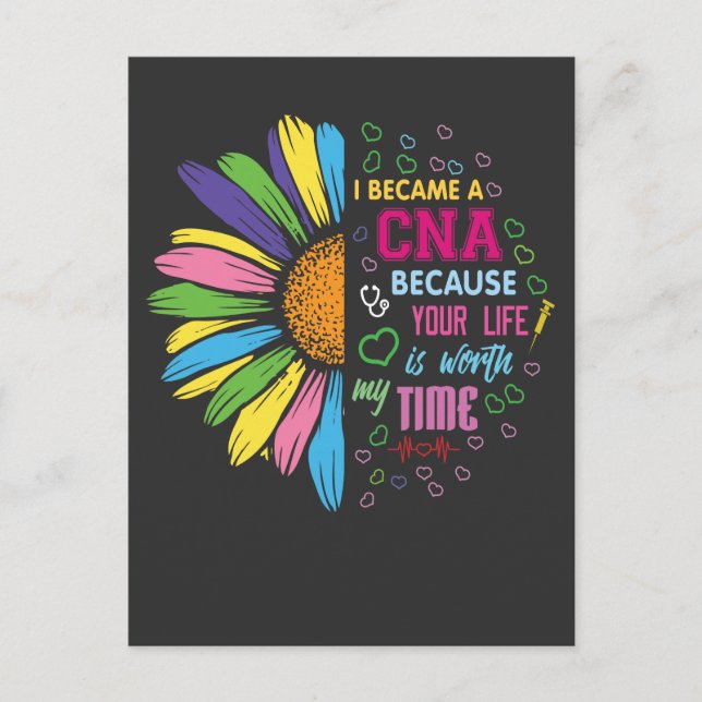 Assistenzärztin mit Zertifikat - Ihr Leben lohnt s Postkarte (Vorderseite)