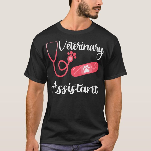 Assistenzärztin Veterinärassistentin T-Shirt (Vorderseite)