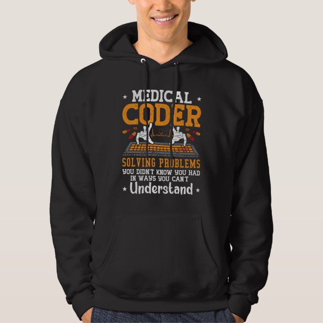 Assistenzcodierung von medizinischen Coder zur Lös Hoodie (Vorderseite)
