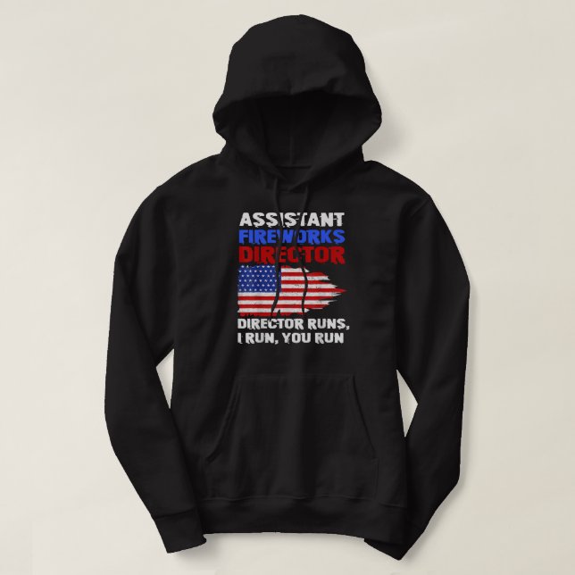 Assistenzfeuerwerk Direktor Unabhängigkeit 4. Tag Hoodie (Design vorne)