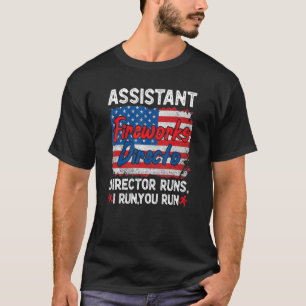 Assistenzfeuerwerk Direktor Usa Independence Day T-Shirt