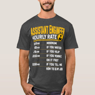 Assistenzingenieur Hourly Rate Funny Engineering E T-Shirt